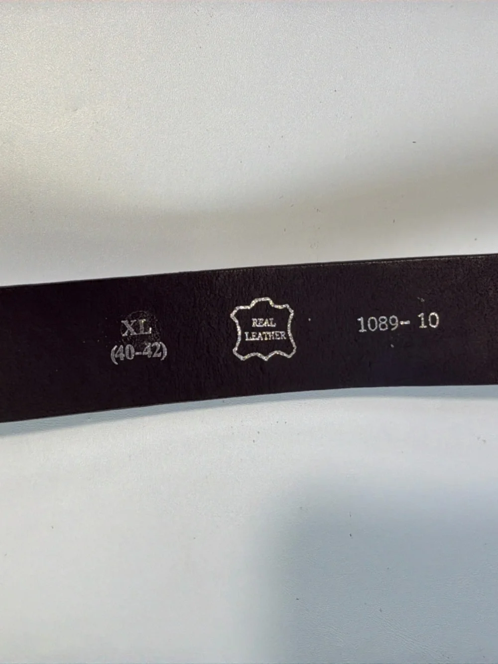 AX Black Leather Belt with Silver Logo Buckle